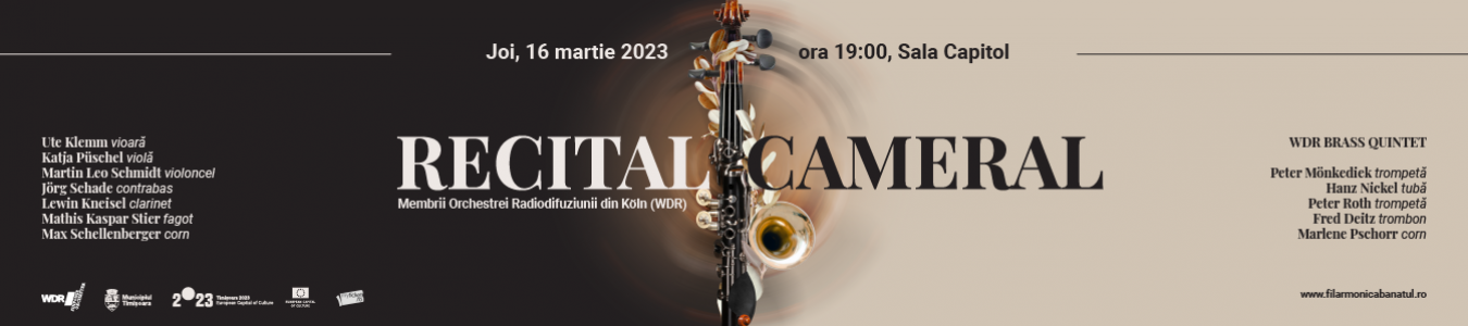 Recital cameral | Membrii Orchestrei Radiodifuziunii din KÖLN (WDR) 