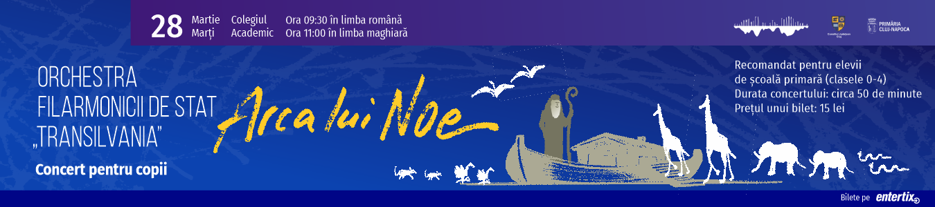 CONCERT PENTRU COPII - Arca lui Noe (LIMBA ROMANA)