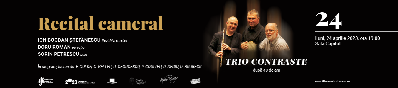 Recital cameral TRIO CONTRASTE | Dupa 40 de ani