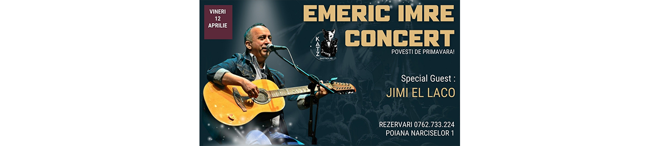 Emeric Imre Concert | Special Guest JIMI EL LACO